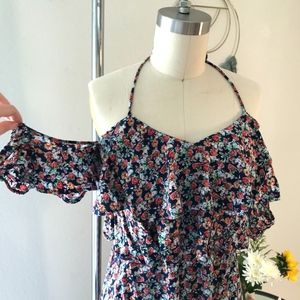 Floral Halter Maxi Dress